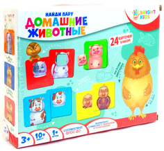 Развивающая настольная игра Bright Kids Домашние животные. Найди пару 110078