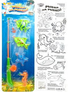 Игровой набор для ванной Li Jia De Toys рыбалка рыбка за рыбкой синий 109846