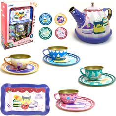 Игрушечный набор металлической посуды ТехноК для чаепития Tea Set Party 109812