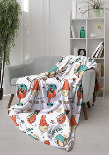Плед PAVLine FREEDom Ленивцы белый, 150х200 Pavlina