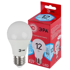 Лампочка светодиодная ЭРА RED LINE LED A60-12W-840-E27 R Е27 / E27 12 Вт груша ERA