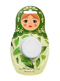 Маска-гель MondSub очищающая для лица с зеленой глиной 10 мл