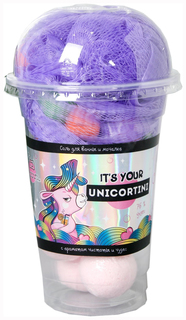 Набор Its your unicortini, соль для ванн 8 шт. и мочалка 4705855 Beauty Fox