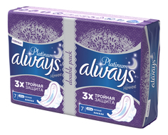 Прокладки always Ultra Platinum Night Duo 14шт