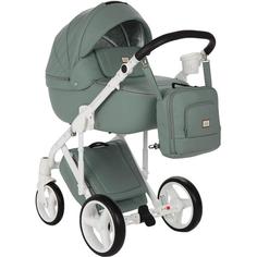 Коляска 2 в 1 ADAMEX Luciano Deluxe Q114 кожа темно-бирюзовый 185803893