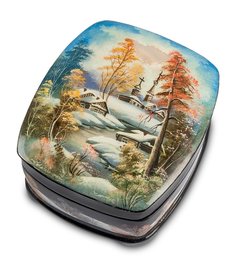 Шкатулка "Деревушка" Хомин И. Art East