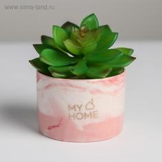 Керамическое кашпо Кот, 8 х 5,5 см Дарите Счастье