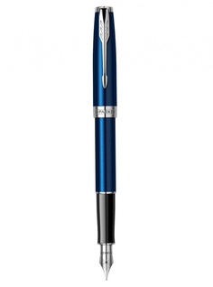Перьевая ручка Parker Sonnet Blue Subtle CT, F 1945363