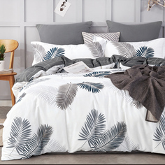 Cleo Постельное белье Nikolet цвет: белый, серый (евро)