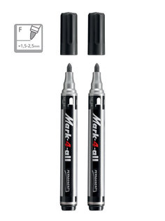 Маркер перманентный 1,5-2,5мм STABILO Mark-4-All, черный (2шт)