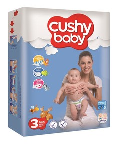Подгузники детские CUSHY BABY размер 3, 4-9 кг. 70 шт.