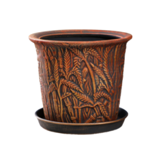 Горшок для цветов "Камыш", терракотовый, керамика, 3 л Sima Land
