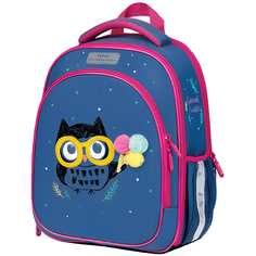 Ранец Berlingo Expert Light облегченный Funny owl 38*28*15 см синий 336328