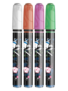 Маркеры смываемые для любой поверхности Maped линия 2 мм 4 цвета 743547