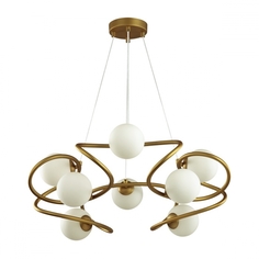 Люстра G9 8*40W SLOTA 4806/8 MODERN ODL21 217 золотой/белый Odeon Light
