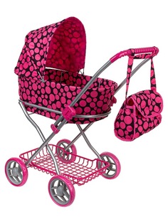 Коляска для кукол классическая Buggy Boom для кукол Mixy 8019-M1414 с козырьком