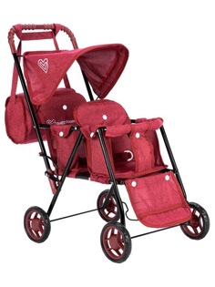 Коляска для кукол прогулочная Buggy Boom для двух кукол Mixy 8025-2145 с козырьком