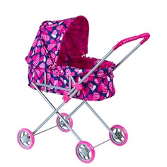 Коляска для кукол классическая Buggy Boom для кукол Mixy 8013-M2010 с козырьком
