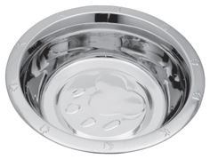 Миска Homepet Standard Лапки металлическая для домашних животных 4 л