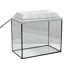 Аквариум Пижон прямоугольный с крышкой, 30 литров, 40 х 23 х 32/37 см, беленый дуб