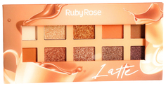 Палетка теней для век "Latte", Ruby Rose , 10 оттенков