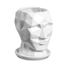 Горшок для цветов "Кай", белый, глянец, керамика, 2 л Sima Land