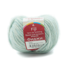 Пряжа из Троицка Фиджи 50 г, 95 м (меринос, хлопок) (752 дымчато-бирюзовый), 5 мотков