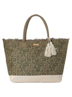 Сумка тоут женская Les Tropeziennes FID 01, зелено-коричневый