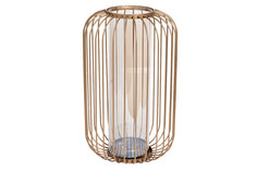 Ваза-подсвечник декоративная металл/стекло 21*35см Garda Decor 55RV2946L