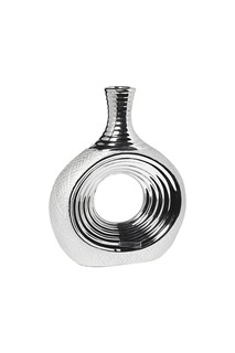 Ваза серебристая 26*7*31см Garda Decor 18H2409-19