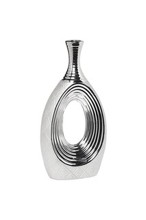 Ваза серебристая 19*8*39см Garda Decor 18H2408-19
