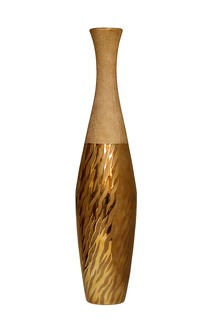 Ваза керамическая золотая 17,5х17,5х80 Garda Decor 18H3608L-10