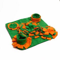 Игровой коврик для собак; развивающий нюх; жёлто-зелёный; 45 х 45 см Пижон