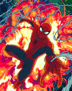 Картины по номерам Marvel Adults Человек-паук Spider man MA001