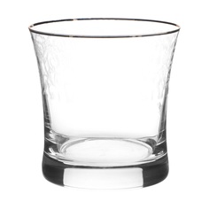 Стаканы для виски Crystal Bohemia Grace декор Панто, отводка золото 280 мл 6 шт