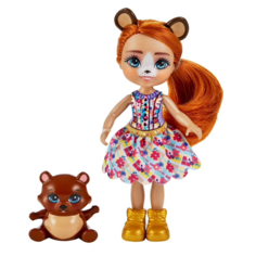Кукла Enchantimals сестричка с питомцем медведь HCF97/HCG00