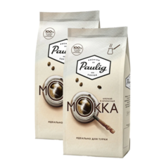 Кофе молотый для турки Paulig Mokka арабика, робуста, 2 упаковки по 200гр