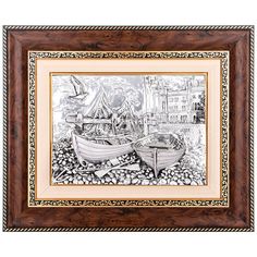 Панно настенное Лодки 50x40 см Arte Ca.Sa.