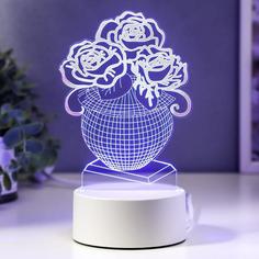 Светильник Ваза с цветами LED RGB от сети Risalux