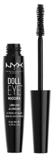 Тушь для ресниц NYX Professional Makeup Doll Eye Mascara Long Lash Black 8 г