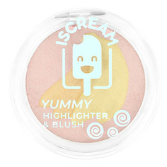 Хайлайтер-румяна Iscream YUMMY 2в1, 02 banana party, 43 г