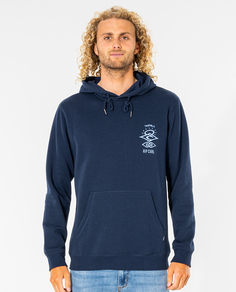Худи мужское Rip Curl SEARCH ICON HOOD синее L