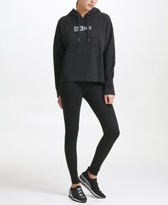Худи женское DKNY DP1T8291 черное XS