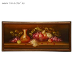 Картина Натюрморт с кувшином вина 50х20 см (53х23 см) No Brand
