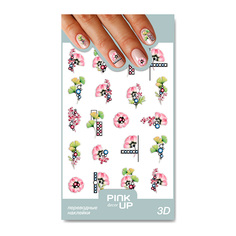 Наклейки для ногтей Pink Up Decor 3D переводные, 59