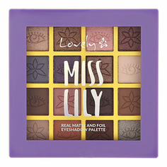 Палетка теней для век Lovely Miss Lily, 13 г