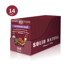 Влажный корм Solid Natura Premium для стерилизованных кошек, ягненок в желе, 14шт по 85г