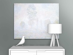 Картина на холсте репродукция Клода Моне "Утренняя дымка" 115х90 см Первое ателье