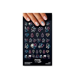 Наклейки для ногтей Pink Up Decor Nail Stickers переводные, 893, 3 г