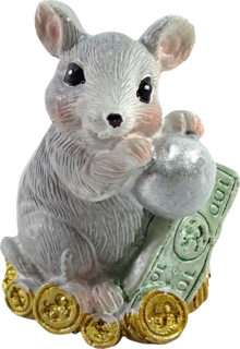 Сувенир Homeclub Мышка новогодний дизайн в ассортименте 5 см